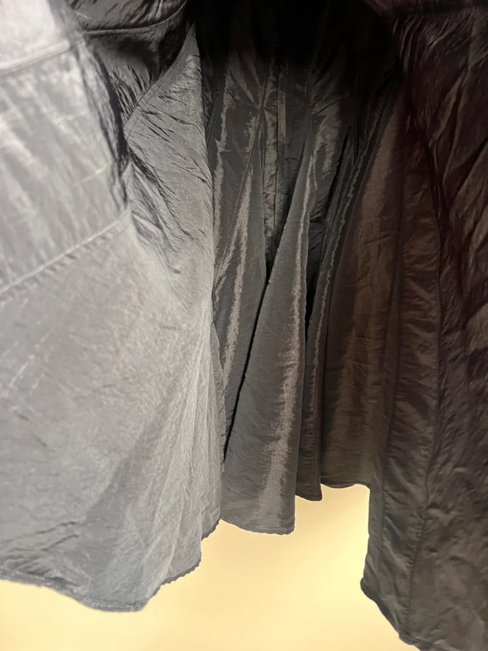 Elegant Elevated Black Taffeta Office Chic Full Skirt 8 NWT Dramatic Flare Fairy - Picture 12 of 14